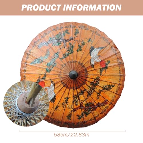 Parapluie chinois en papier imperméable et parasol de fête