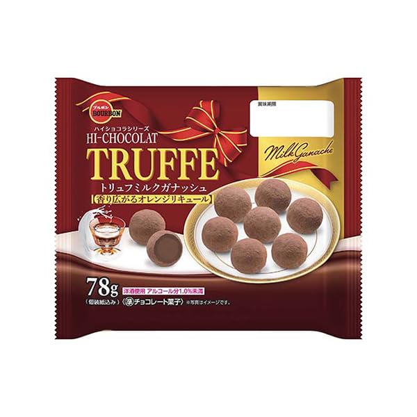 Amazon | ブルボン トリュフミルクガナッシュ 78g（個装紙込み） 12コ