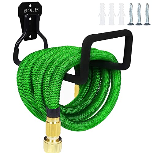 BEIIMPKLU Garden Hose Holder - Heavy Duty Hose Hanger Wall Mount, Water Hose Holder for Outside...