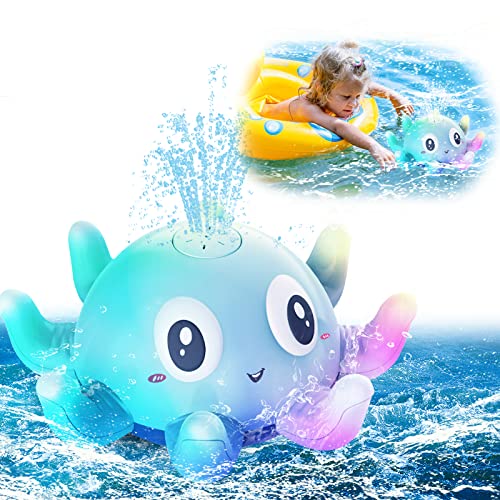Baby Badespielzeug Oktopus Mit 5 Ringen – Schwimmend, BPA-frei, Fördert Motorik & Hand-Auge-Koordination