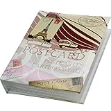  Postkarten-Album mit 50 festeingebundenen Hüllen für 200 Ansichtskarten, Postkartenalbum, Postcards ,Cartes Postales