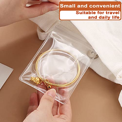 Jewelry Organizers for Women, Clear Acrylic Drawer Organizer Box with 10 Large Bags for Bracelet, 30 Middle Bags for Necklace, 20 Small Bags for Ring, Earring Storage Box