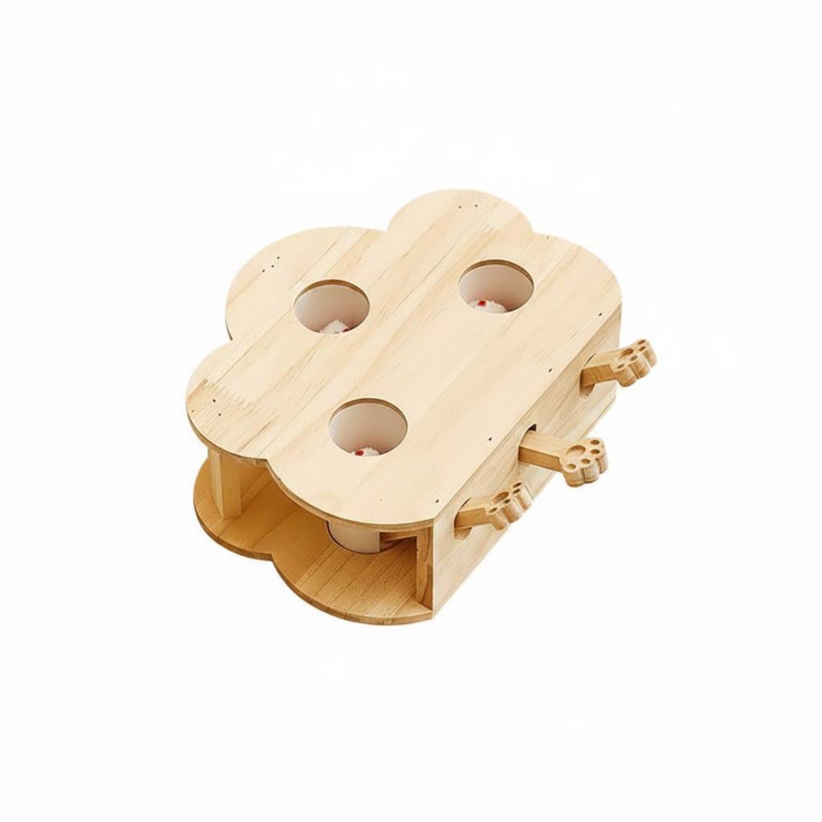 Jeu de cogitation chat pour lutter contre l'ennui plateau puzzle bois