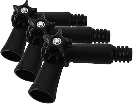 Angle Adapter Black Cleaning Accessories 3pcs for Extension Pole