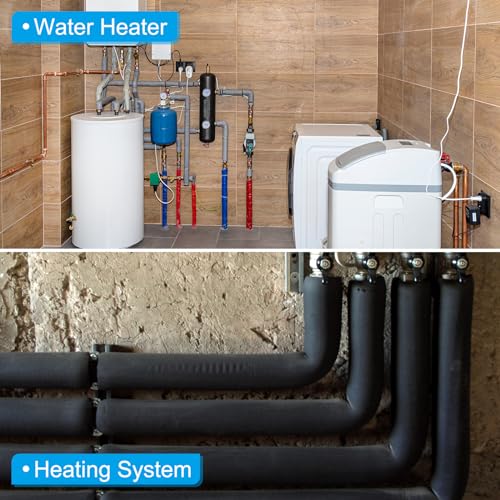 PATIKIL 5/8(16mm) ID x 6Ft Rohrdämmung Schaumstoff Rohr Rohrhülle Wickeln Rollenstange Polsterung Rohr mit Wickeln für Griff HVAC Klimaanlage