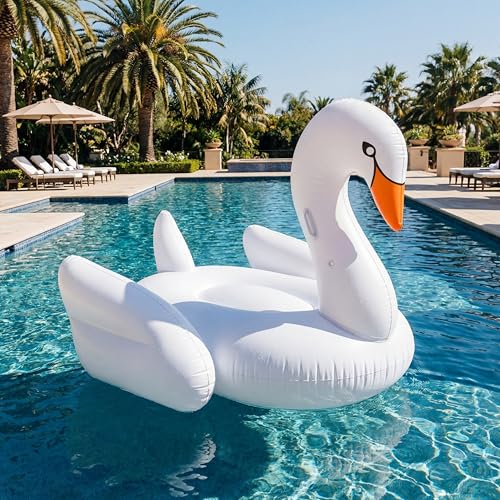 Lewtemi Goose Inflatable Pool Float Giant Inflatable Swan Pool Floats Beach Goose Luxury Float Summer Pools Parties Entertainment Poolside Summer Lounging Fun