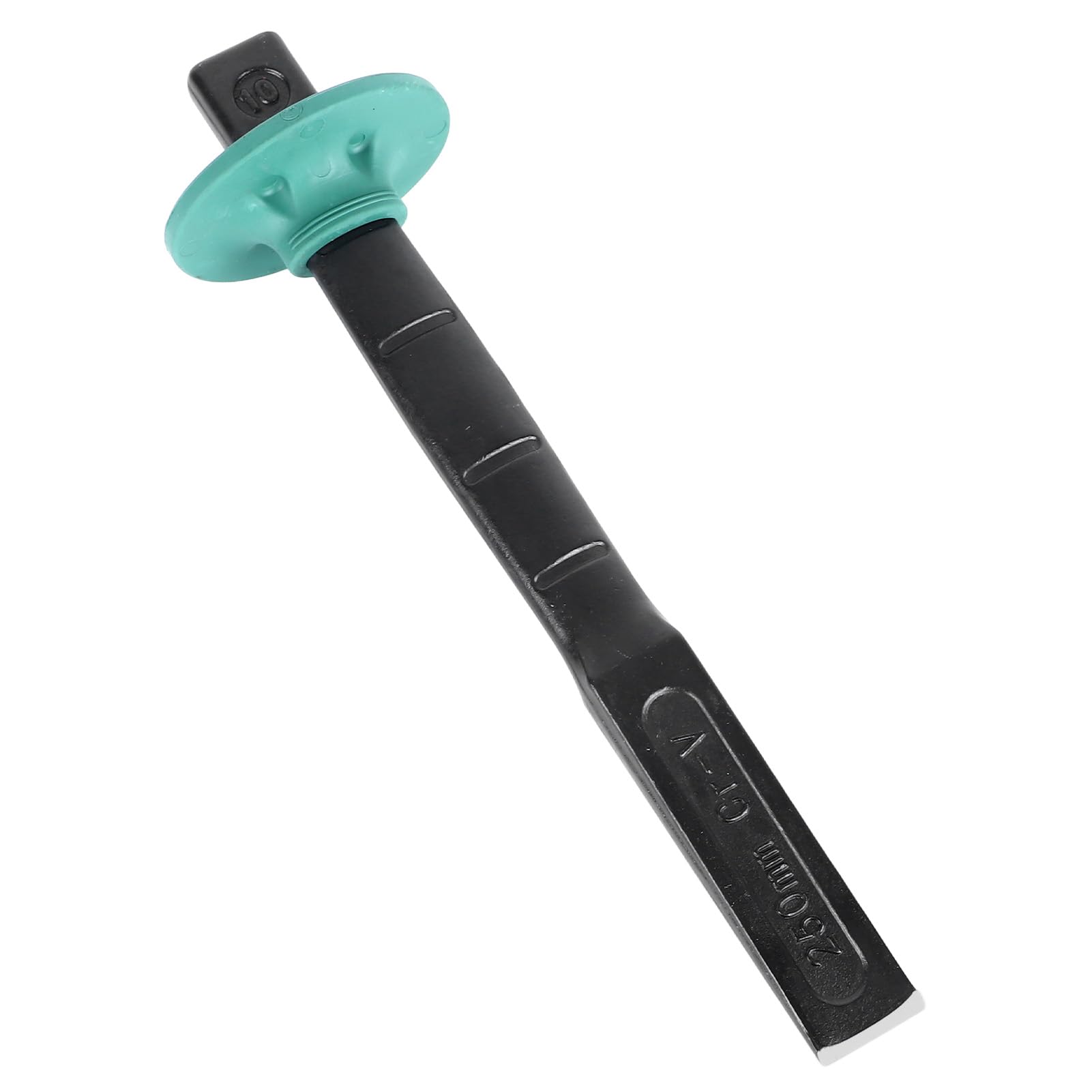 10 Inch Industrial CRV Steel Flat Chisel with Hand Guard, Portable Construction Tool for Breaking Concrete, Cement, Stone
