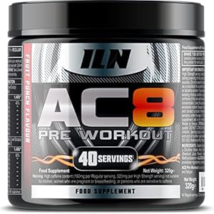 AC8 – Pre Workout Powder – Preworkout for Men and Women with Creatine and Caffeine – Pre-Workout Supplements (Fruit Punch)