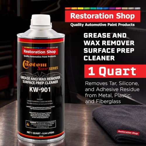 Image of Custom Shop KW901 Automotive Wax and Grease Remover, 1 Quart