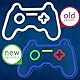 FOREVER Neon LED Gamepad mehrfarbige, LED-Wandlampe für Jungenzimmer, Spielzimmer, Geschenk für Gamer, Bunte Deko-Lampe, USB oder AAA-Stromversorgung mit Wandlampe mit Dimmer, blau,rotgrün, gelb