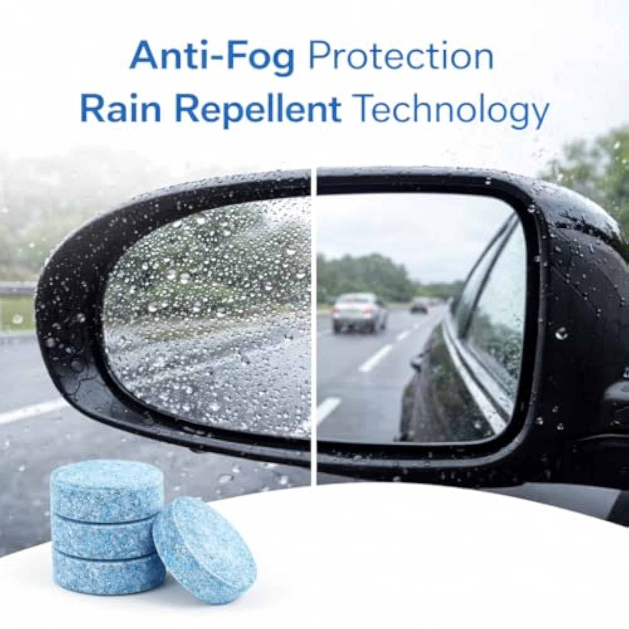 Solid Auto Glass Cleaner Tablets for Windshield