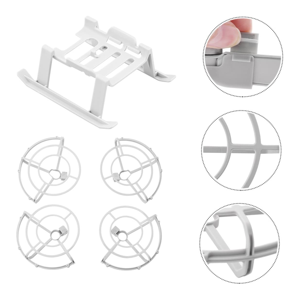 SUPVOX 1 Juego Protector Extendido Drones Mini Kit Accesorios de Seguridad Drones y Compacto Instalación y Almacenamiento Previene Arañazos Personas y Objetos