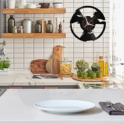 Horloge murale carte nucléaire idée cadeau maison originale - 6