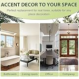 VIVATREES Olive Trees Artificial Indoor, 6FT Tall Faux Olive Tree with White Tall Planter, Artificial Plants with Natural Wood Trunk and Lifelike Fruits for Home Office Decor - Image 9