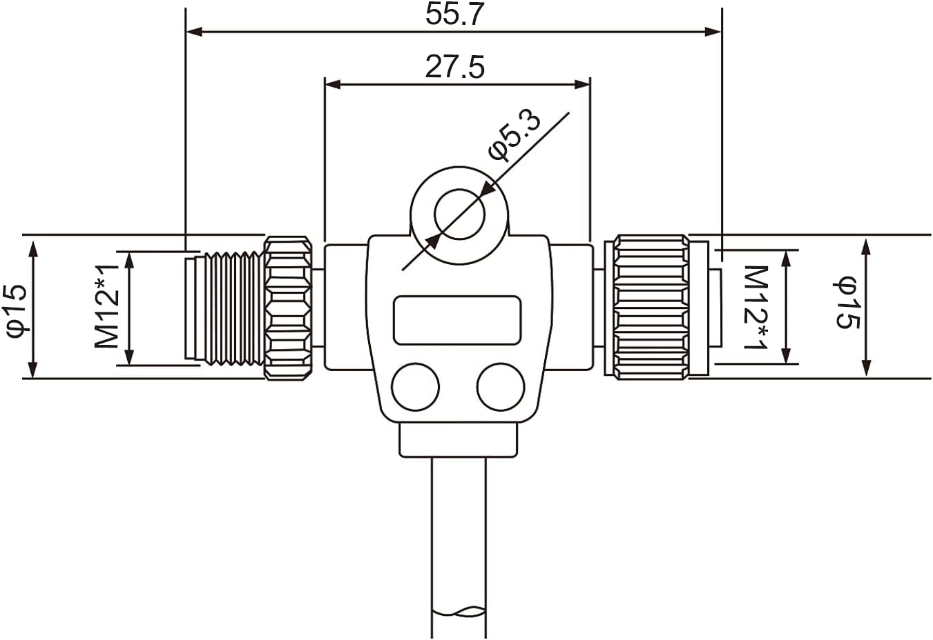 Marine Grade Products NMEA 2000 Tee Power Cable with Fuse，for Lowrance B&G Navico Garmin Networks(3.3ft).