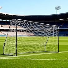 12x6 FT Soccer Goal Heavy Duty Backyard Training, Weather Resistant Powder Coated Galvanized Steel Metal Frame 1.97" Diameter Net