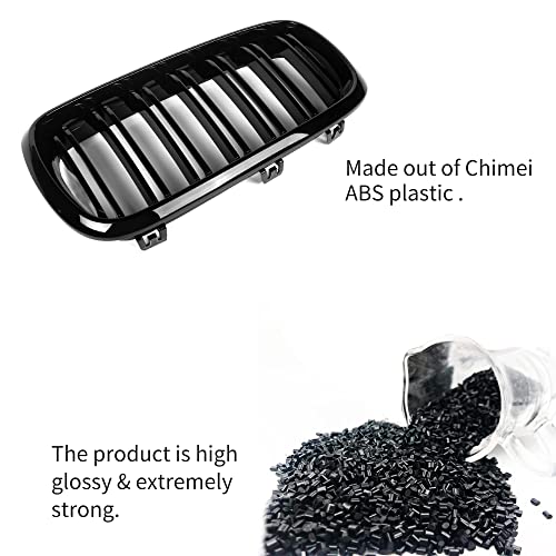 Front Grille/Grilles Kidney Grille Replacement For Bmw X5 Series F15 X6 Series F16 X5M F85 X6M F86(Abs, Gloss Black) #TOP3