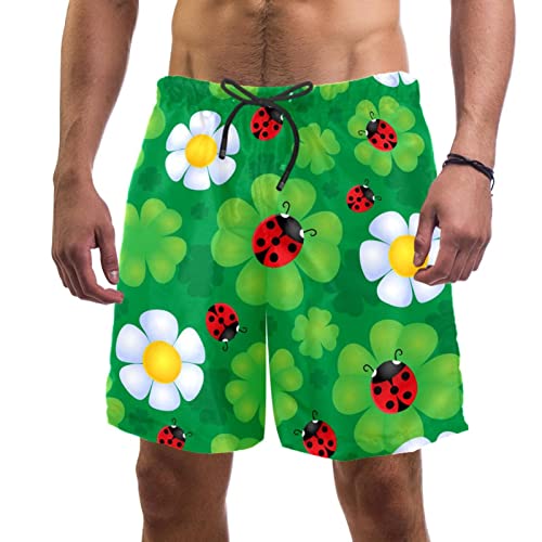 Short de plage fleurs et coccinelles JDEZ léger et confortable