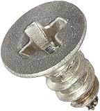 Small Parts 0404ABPU188 18-8 Stainless Steel Sheet Metal Screw, Plain Finish, Undercut 82 degrees Flat Head, Phillips Drive, Type AB, #4-24 Thread Size, 1/4' Length (Pack of 100)