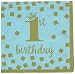 Amscan 501862 1st Birthday Boy Beverage Napkins, Multi Color