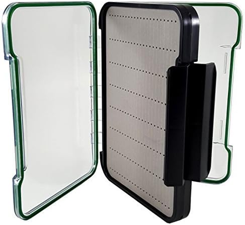 Kingfisher - Double Sided Fly Fishing Box - Ice Fishing Box Durable Extra Large Watertight Case - Holds Hundreds of Flies and Streamers