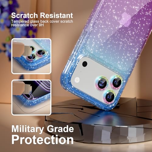 Coque iPhone 17 Pro Max transparente avec protection d'écran incluse et objectif diamant