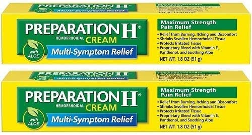 Amazon.com: Preparation H Maximum Strength Hemmorhoidal Cream-1.8