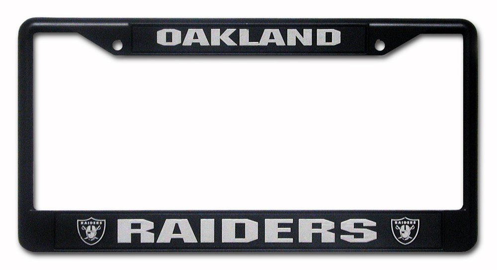 Rico Industries NFL Oakland Raiders Standard Chrome License Plate Frame