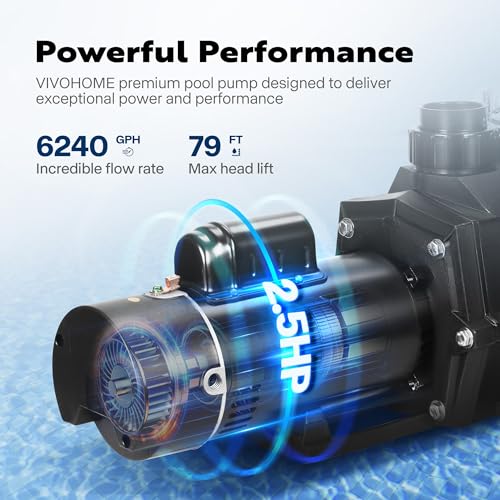 Image of VIVOHOME 2.5HP 230V Dual Speed In /Above Ground Pool Pump