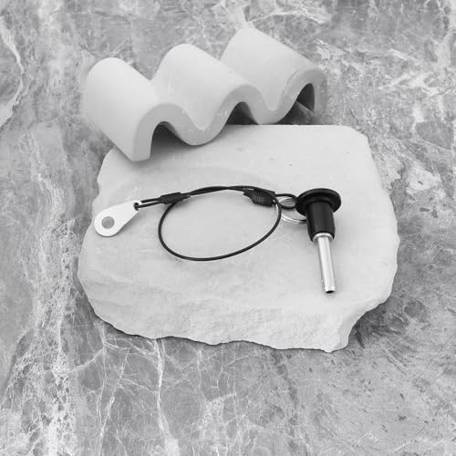 Briny River 2 Stück 6 X 20 Mm Schnellverschlussstift aus Edelstahl mit Griffband Geeignet für Bootsdeckscharniermarkise