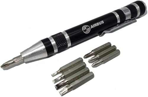 Miniatura 3 de DOITOOL Juego de destornilladores de pluma de precisión 8 en 1 herramienta multifunción antideslizante aleación de aluminio grabada para reparación