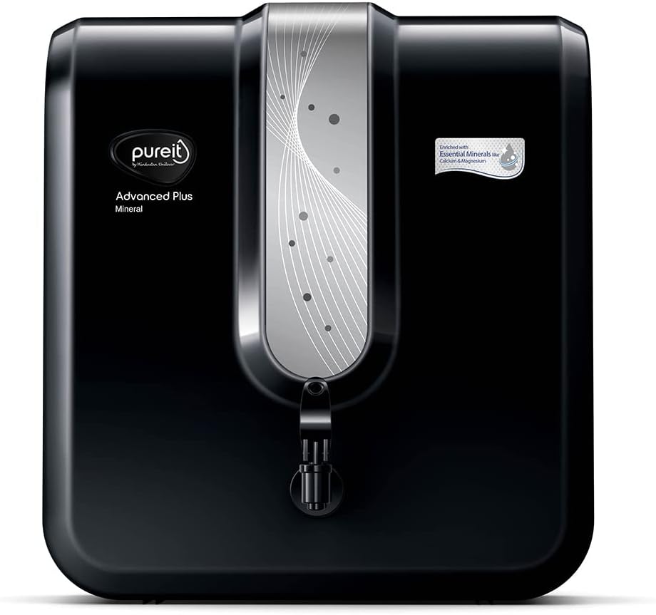 HUL Pureit Advanced Plus 5 L RO + UV + Minerals Water Purifier with Minerals (Black)