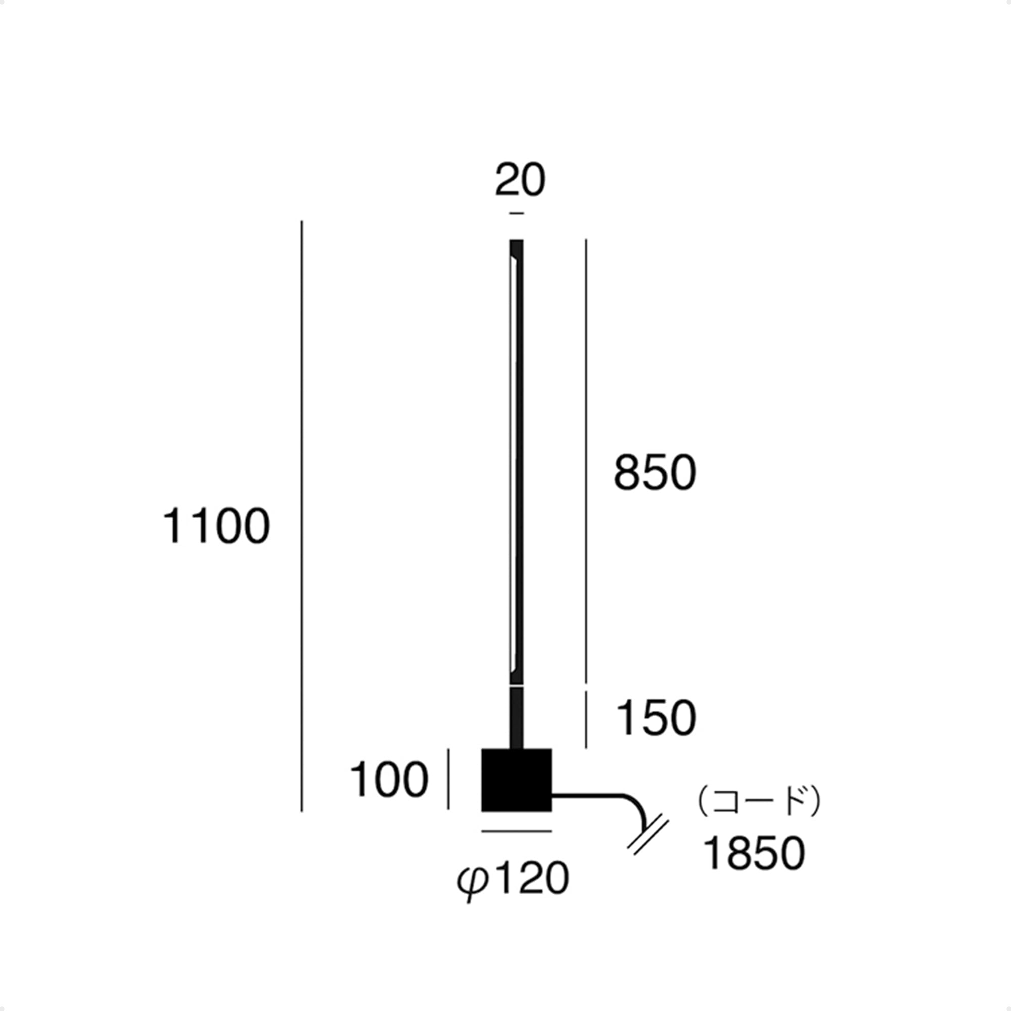Amazon.co.jp : アートワークスタジオ ビジョン LED フロアランプ(S