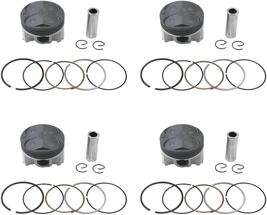 アクセサリー 4 セットピストンダンリングピストンセペダモーター STD ～ +100 直径シリンダー 56 ミリメートル～ 57