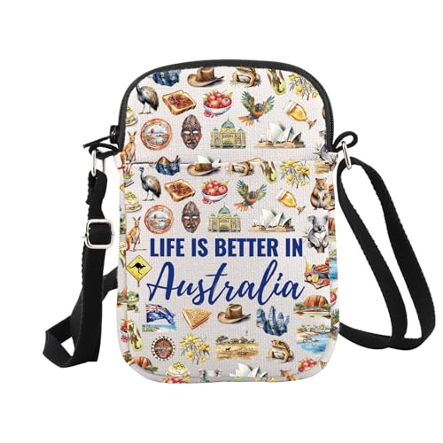 WCGXKO Australia Souvenir Crossbody Bag Australia Vacation Gift Australia Trip Gift for Australia Lover