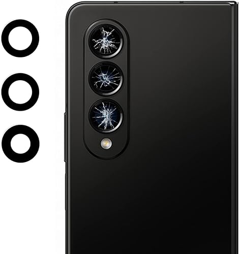 Miniatura 5 de Reemplazo de lente de cámara para Galaxy Z Fold 4 Back Cámara trasera Reemplazo de lente de vidrio con adhesivo compatible con Samsung Galaxy Z Fold