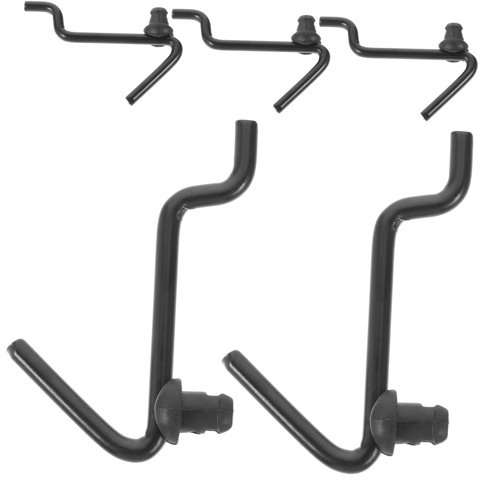 Unomor 2sets Pegboard Hooks Tool Holders j Hooks for Hanging Tools Garage Home Office Storage 5pcs*2