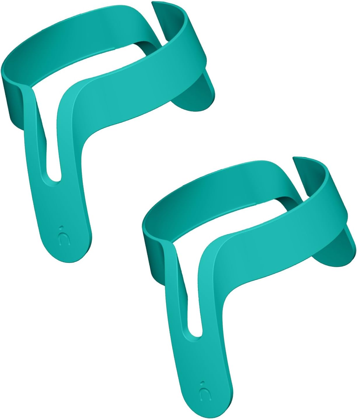 Nanobebe Flexy Bottle Handles, Easy-Grip Ergonomic Handles, Transitional Sippy Cup Handles 2-Pack, Teal