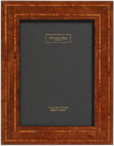 Addison Ross, Marquetry Photo Frame,5x7, Double Contrast Fiber Back, 5 x 7 Inches