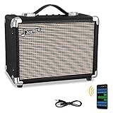Donner 10W Guitar Amplifier, Electric Bass Guitar Amp Protable with APP Effector Input for Recording，Acoustic Guitar Combo Practice Amp Protable M-10 with Distortion Tone for Heavy Music Player