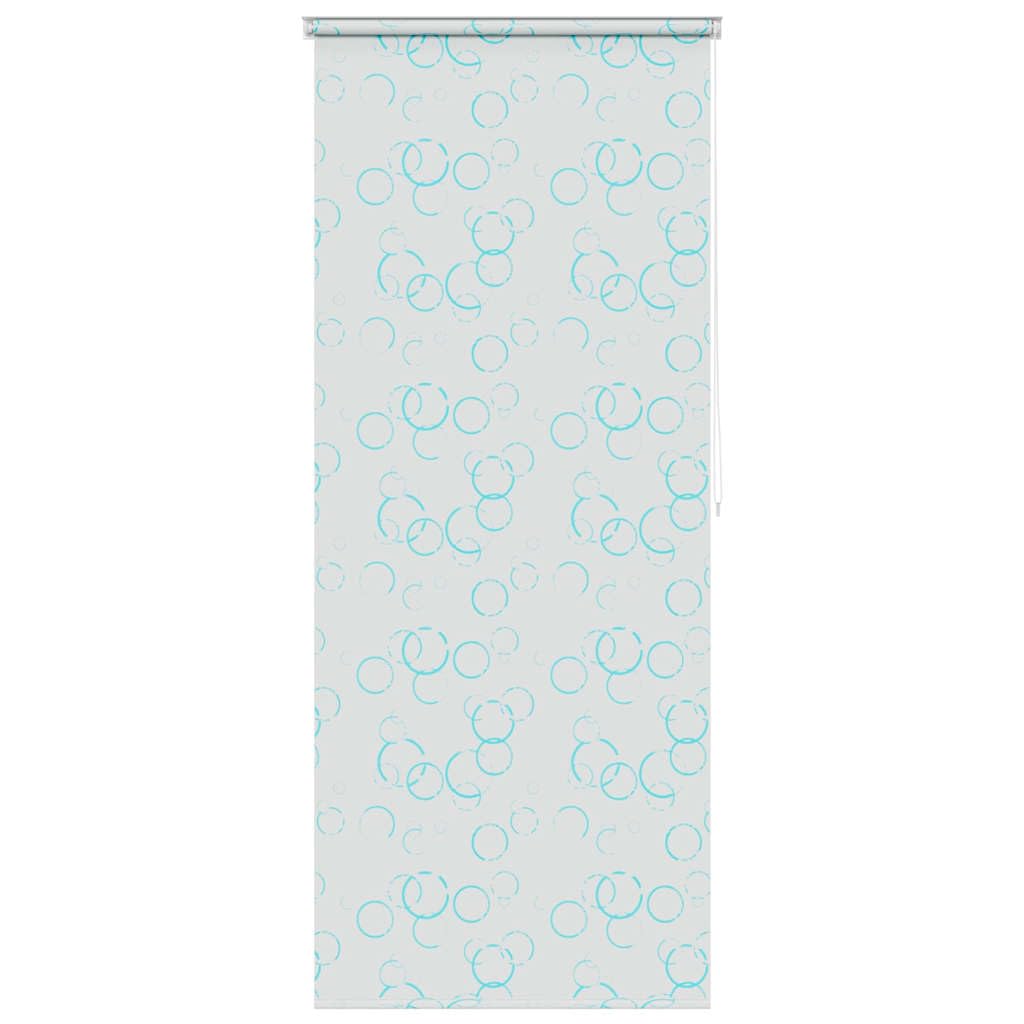vidaXL Shower Curtain Roller Blind 100x240 cm EVA Water Resistant Bathroom Accessory with Bubble Design
