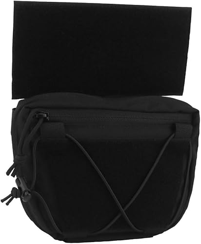 Miniatura 6 de Chaleco táctico Sub Abdominal bolsa volquete gota bolsa caza chaleco riñonera liberación rápida airsoft chaleco expansión equipo, BK