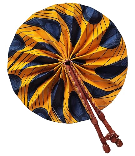 Dupsie’s Khanita African Peacock Print Hand Fan