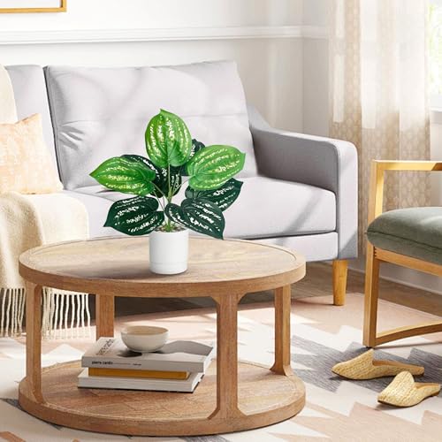 2 Stück Kunstpflanze Wie Echt, Künstliche Pflanzen im Topf Zimmerpflanzen, 35cm Kunstpflanzen Dekopflanze Fake Plant Plastik Pflanze für Badezimmer Büro Küche Badezimmer Dekoration – Bild 6