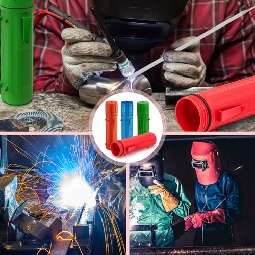 Image of Zonon 4 Pcs Welding Rod Storage Tube 14 Inch Tig Rod Holder, 4 Colors