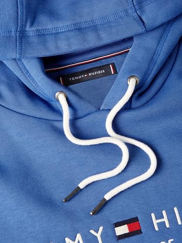 Image of Tommy Hilfiger Men's Medium Weight Fleece Hoodie Sweatshirt With Embroidered Logo, Also Available in Big & Tall