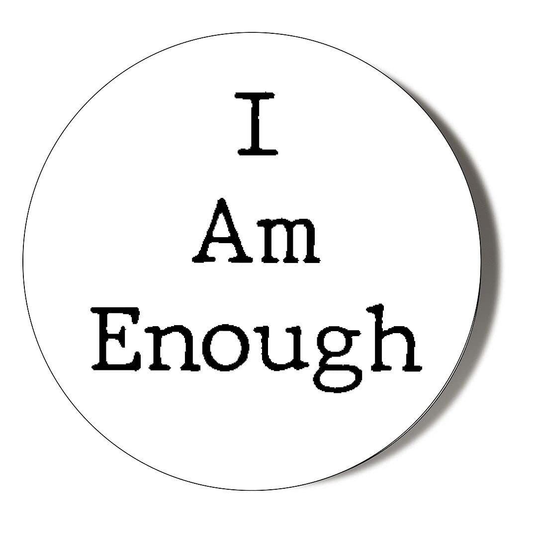 Gift Insanity Multi I Am Enough 10 X 56Mm Vinyl Stickers Pack Of 10