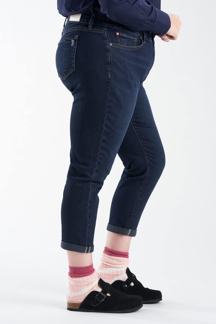SLINK Jeans Mid Rise Easy Fit Boyfriend - Denim - Plus Size
