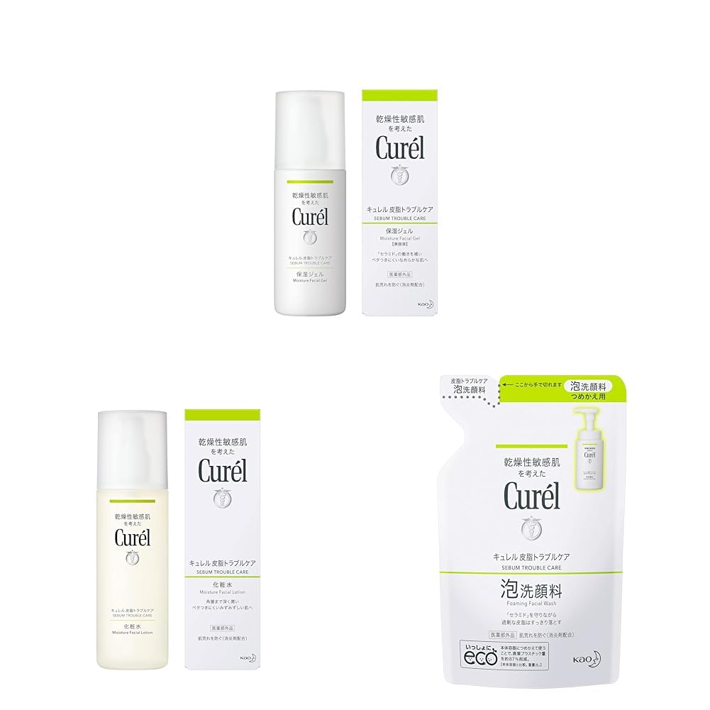 Amazon | キュレル 【セット買い】 皮脂トラブルケア保湿ジェル 120ml 