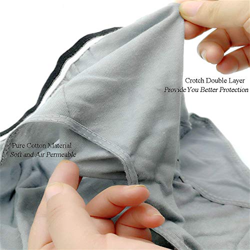 STARLY Mens Cotton Disposable Underwear Travel Panties handy Briefs for Fitness Grey Gray/White/Black (10pcs)3